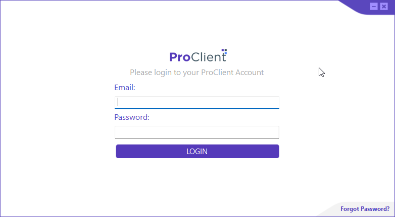 How to Setup ProClient Desktop