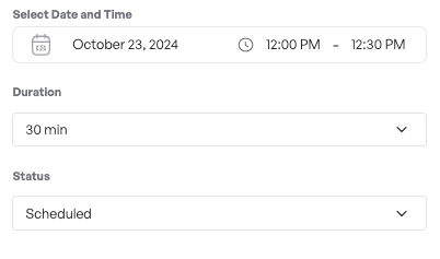 How to schedule appointments