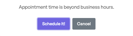 How to schedule appointments
