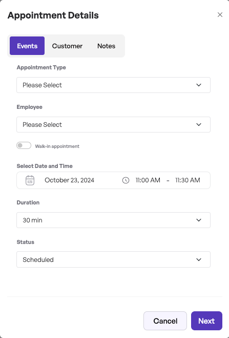How to schedule appointments