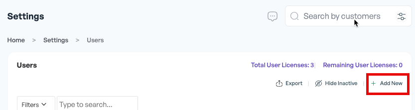 Proclient Settings - Users