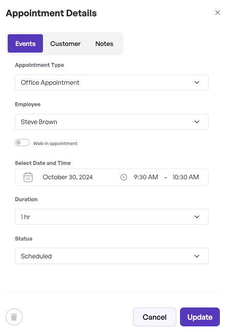 How to edit and adjust appointments