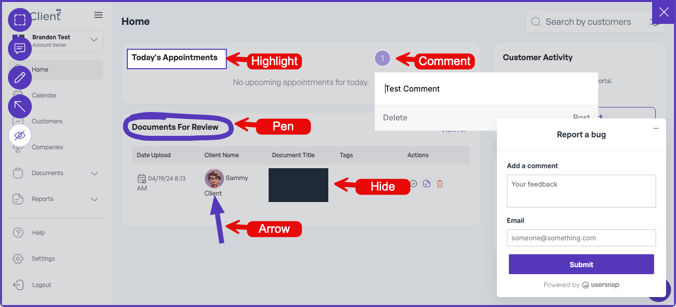 How to report a bug