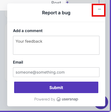How to report a bug